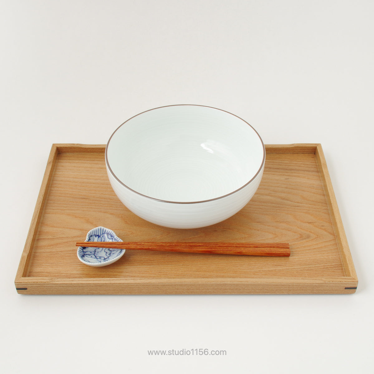 波佐見焼 六寸浅めん丼 麺鉢 18.5cm Hakusan Studio1156