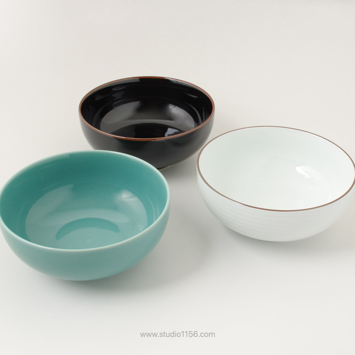 波佐見焼 六寸浅めん丼 麺鉢 18.5cm Hakusan Studio1156