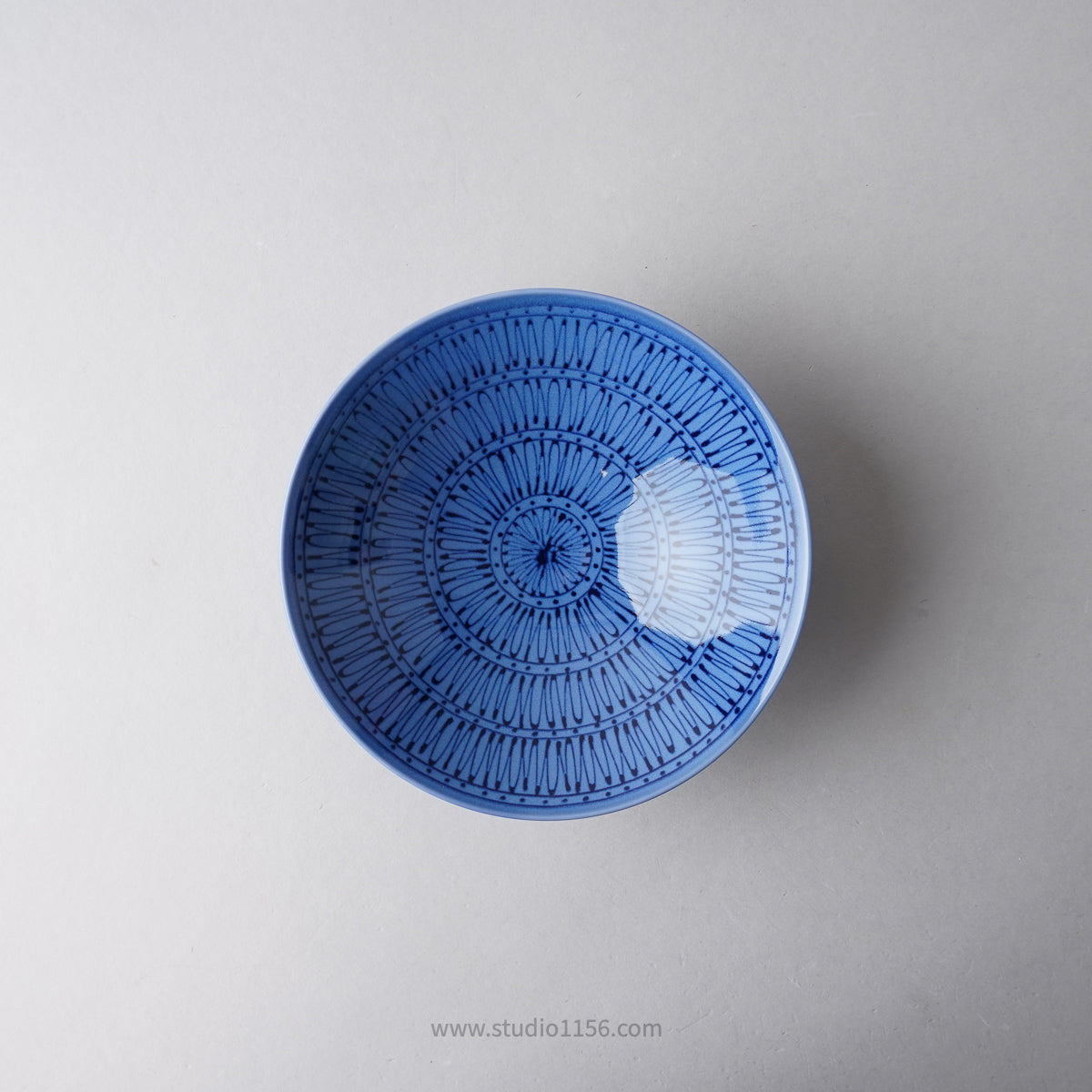 波佐見焼 平茶わん 青染付系 [F/FI/I/P/ST] 白山陶器の通販