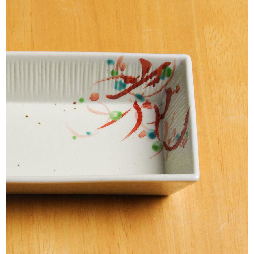 有田焼 Combo 長角小鉢 花文字万暦 15cm Zuiho Studio1156