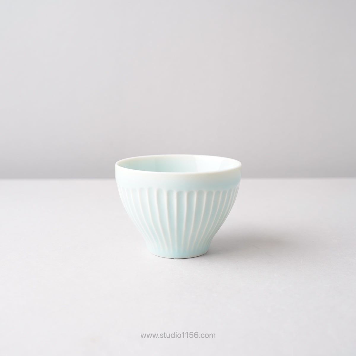 波佐見焼 Shinogi しのぎ カップ 8.5cm/180ml 青白磁 Ichiryu Studio1156