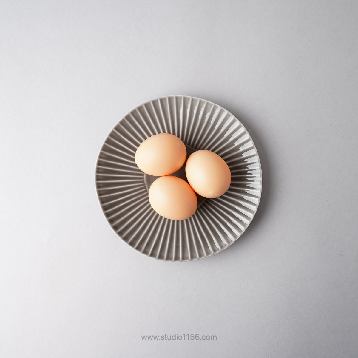 波佐見焼 Shinogi しのぎプレート(M) 18cm Ichiryu Studio1156