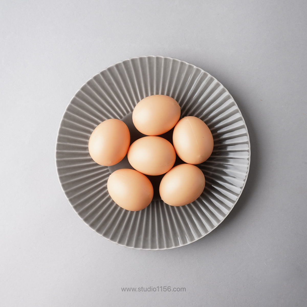 波佐見焼 Shinogi しのぎプレート(L) 21.5cm Ichiryu Studio1156