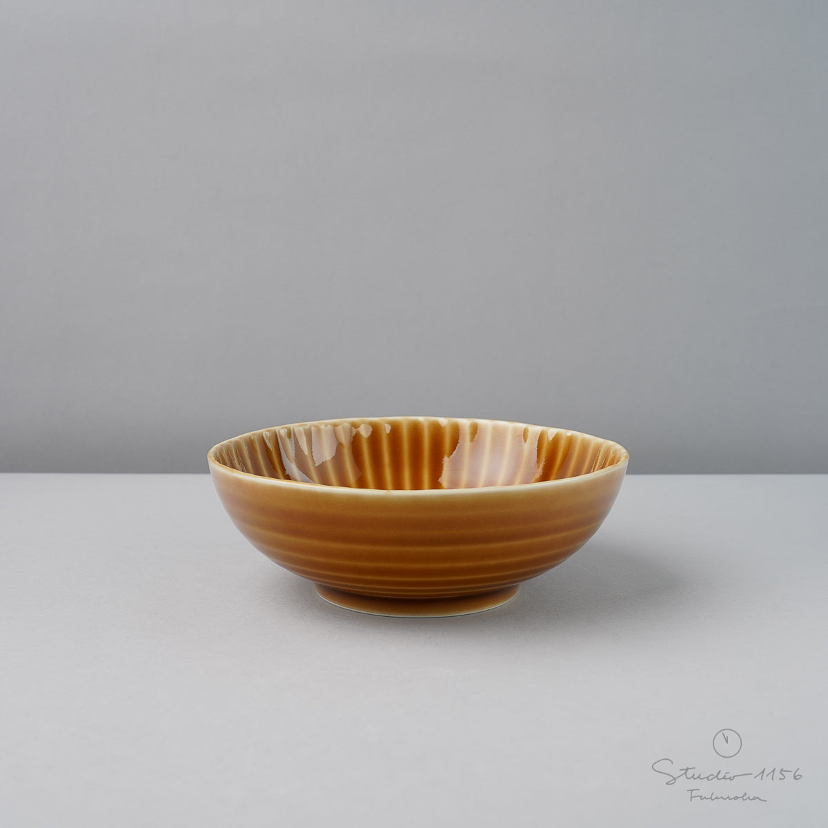 波佐見焼 Shinogi しのぎ 中鉢 14cm 黄朽葉 Ichiryu Studio1156