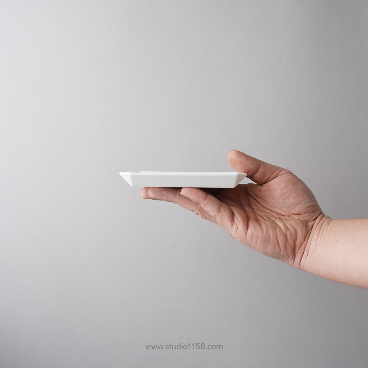 有田焼 スクエアプレート プレーン グレー TY Square Plate Plain Gray 1616 / Arita Japan Studio1156