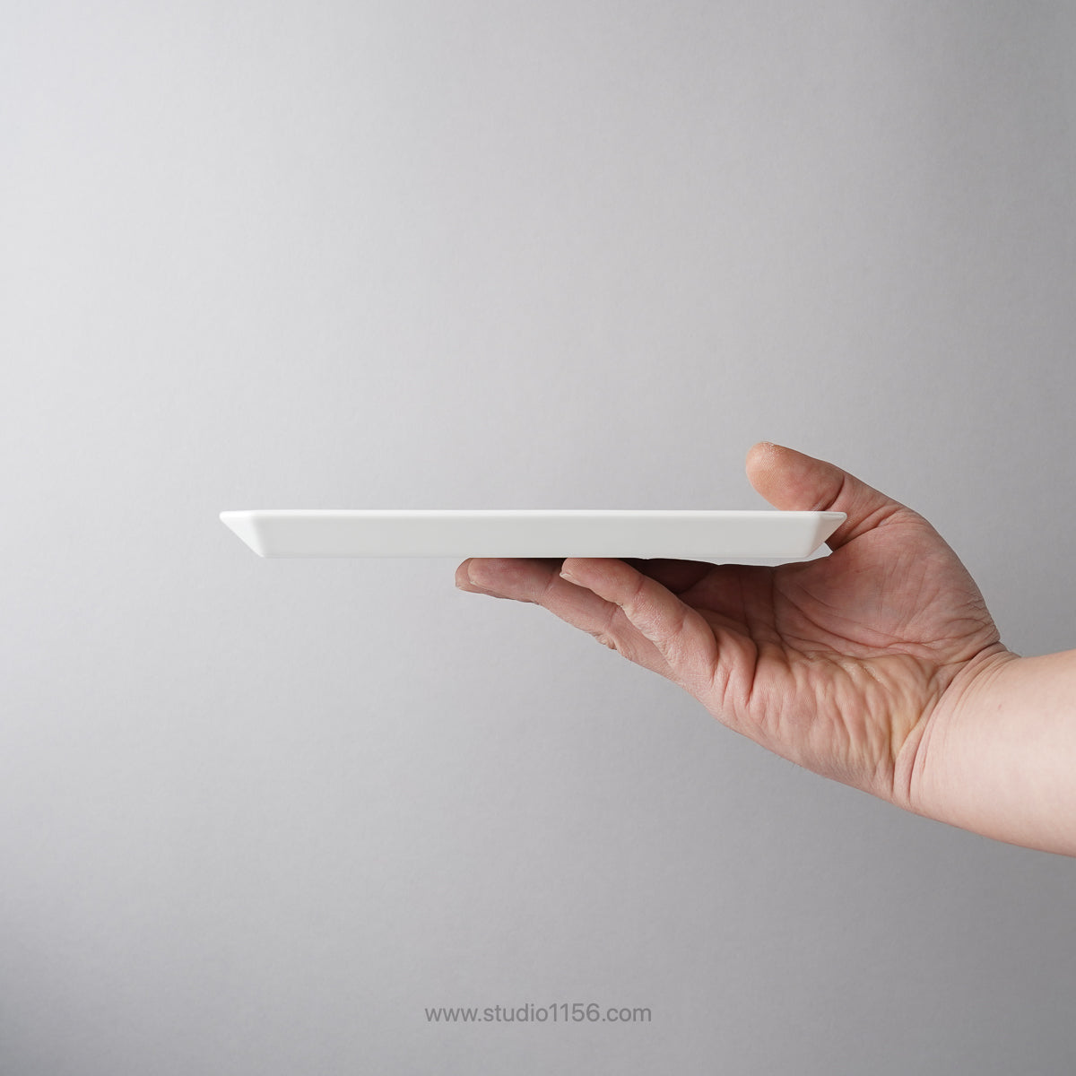 有田焼 スクエアプレート プレーン グレー TY Square Plate Plain Gray 1616 / Arita Japan Studio1156