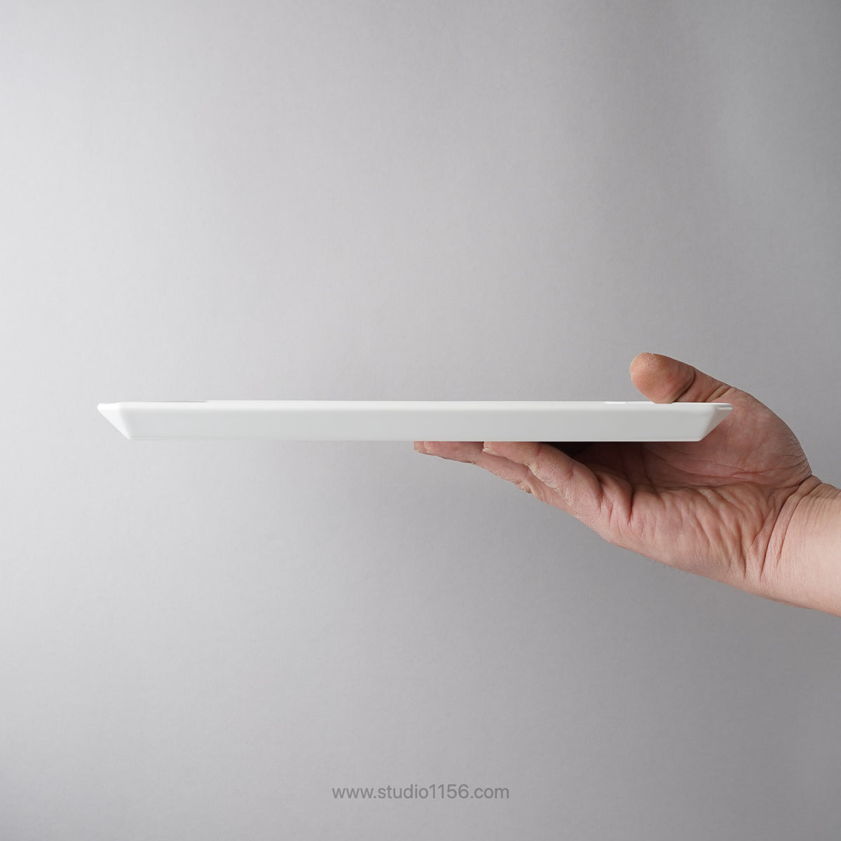 有田焼 スクエアプレート プレーン グレー TY Square Plate Plain Gray 1616 / Arita Japan Studio1156