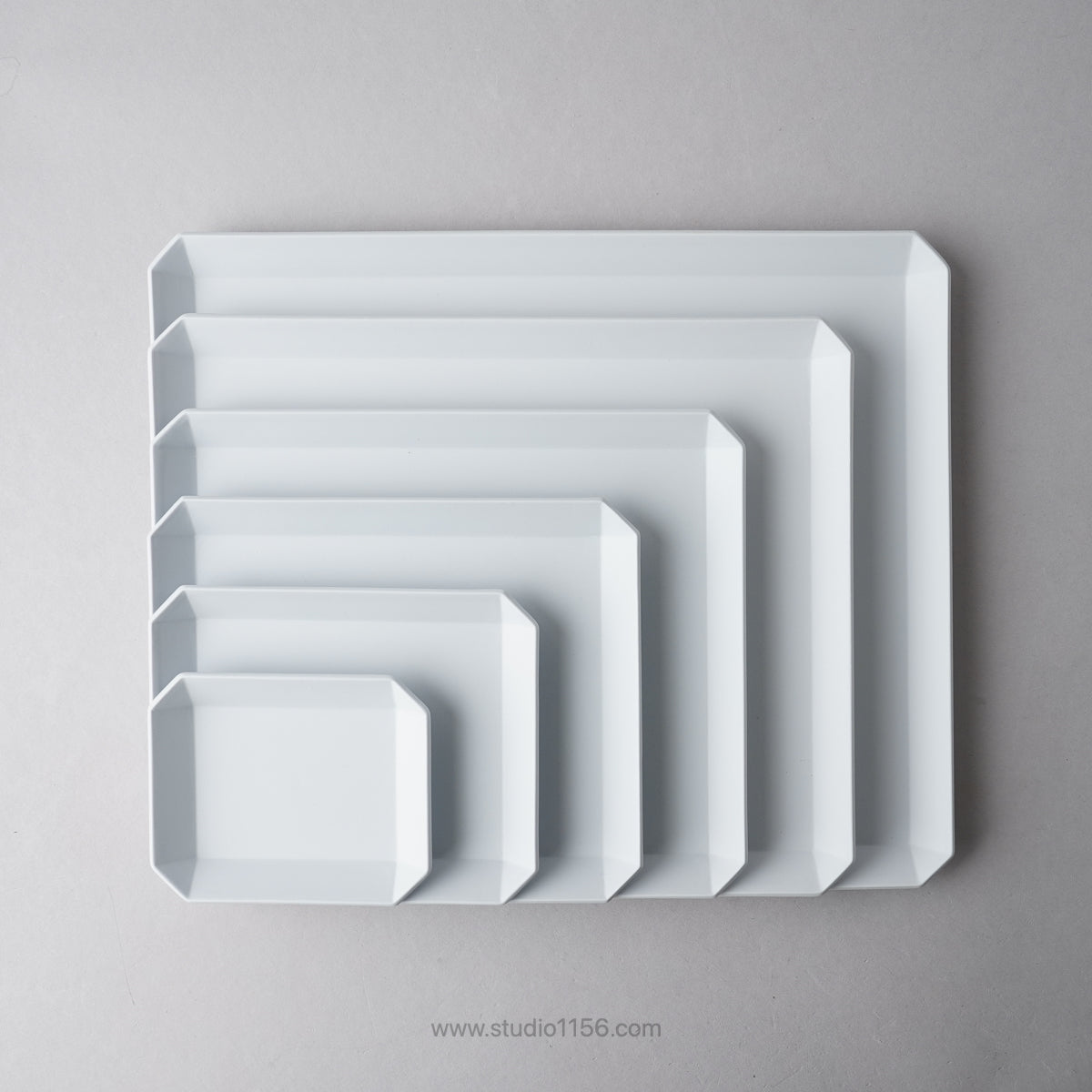 有田焼 スクエアプレート プレーン グレー TY Square Plate Plain Gray 1616 / Arita Japan Studio1156