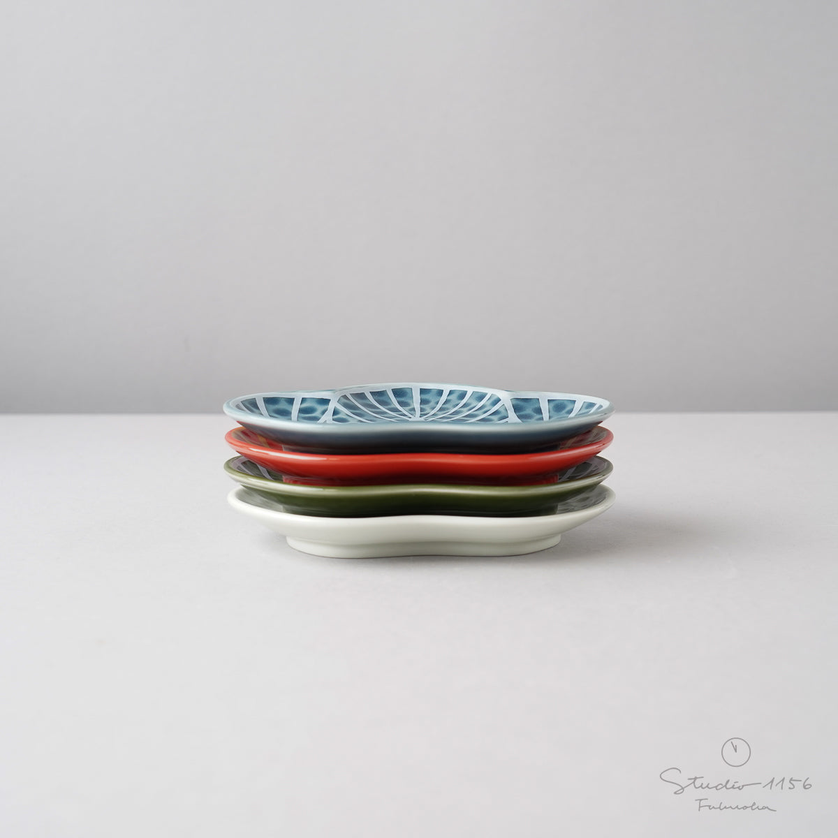 有田焼 松葉型銘々皿 13cm Kouraku Studio1156