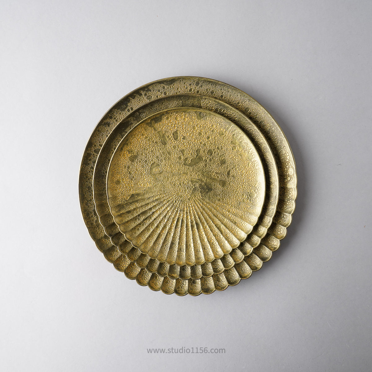 有田焼 片菊割プレート(L) 23cm Kichiemon Studio1156