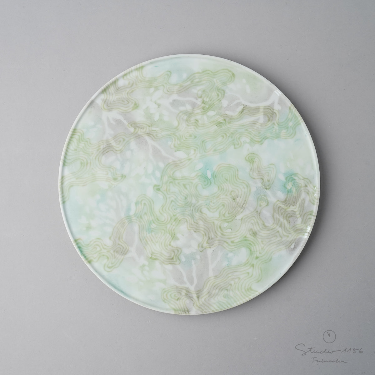 有田焼 釉彩光描 佳芳 プレート 23cm Plant Kichiemon Studio1156