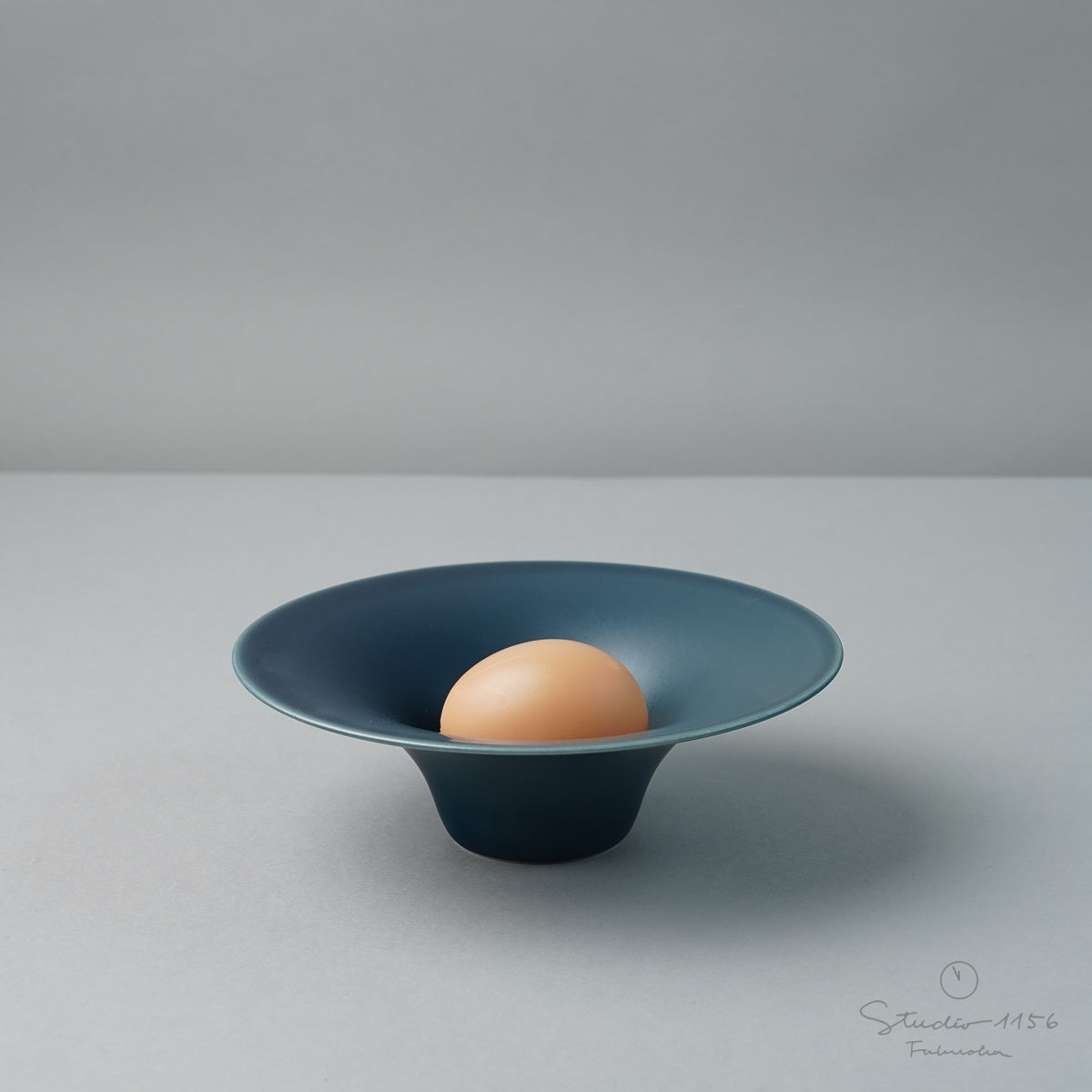 有田焼 ウェーブボウル 15.5cm ネイビーマット Kanezen Studio1156