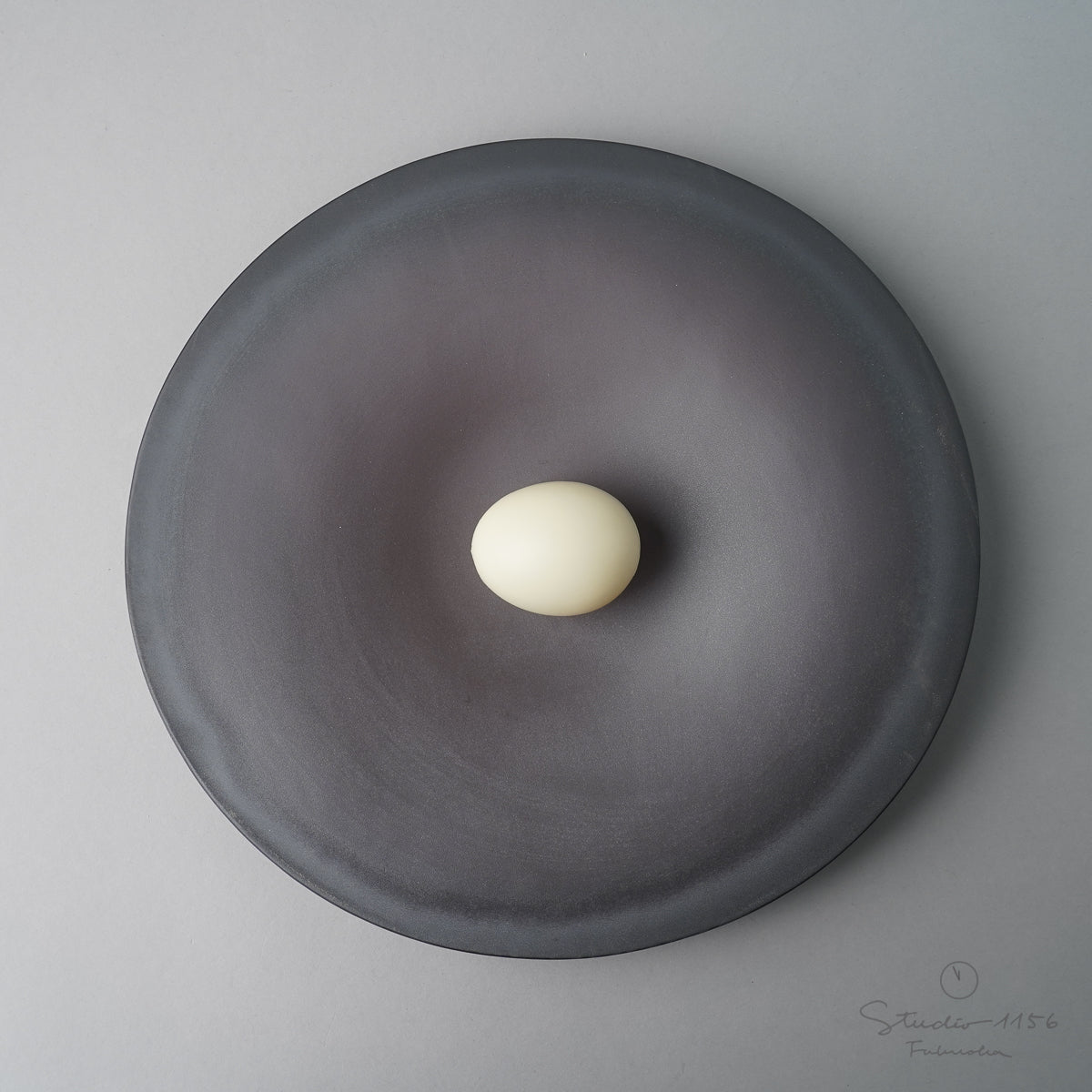 有田焼 オーバルパスタプレート 27.5cm 焼〆 Kanezen Studio1156