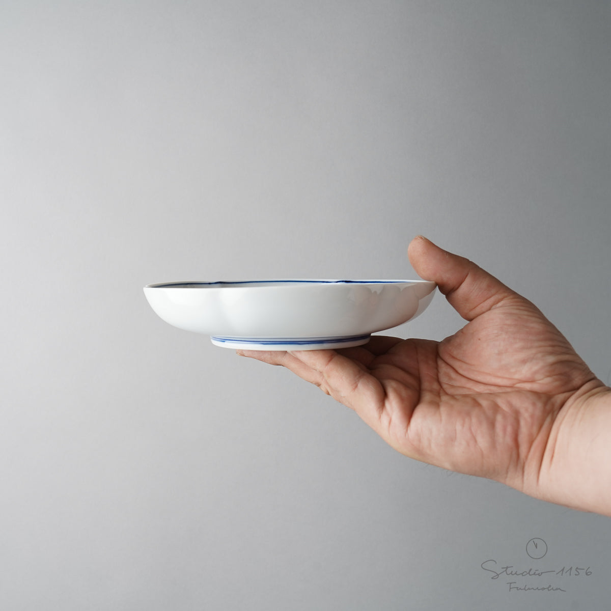 有田焼 草花果実紋 銘々皿 16cm Kisen Studio1156