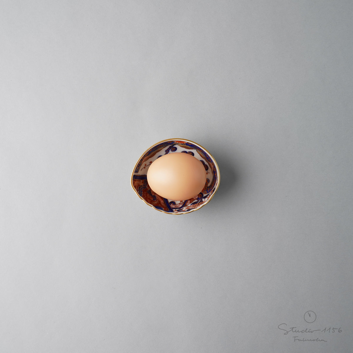 有田焼 松竹梅鳳凰 鮑型小付 珍味 8cm Kisen Studio1156