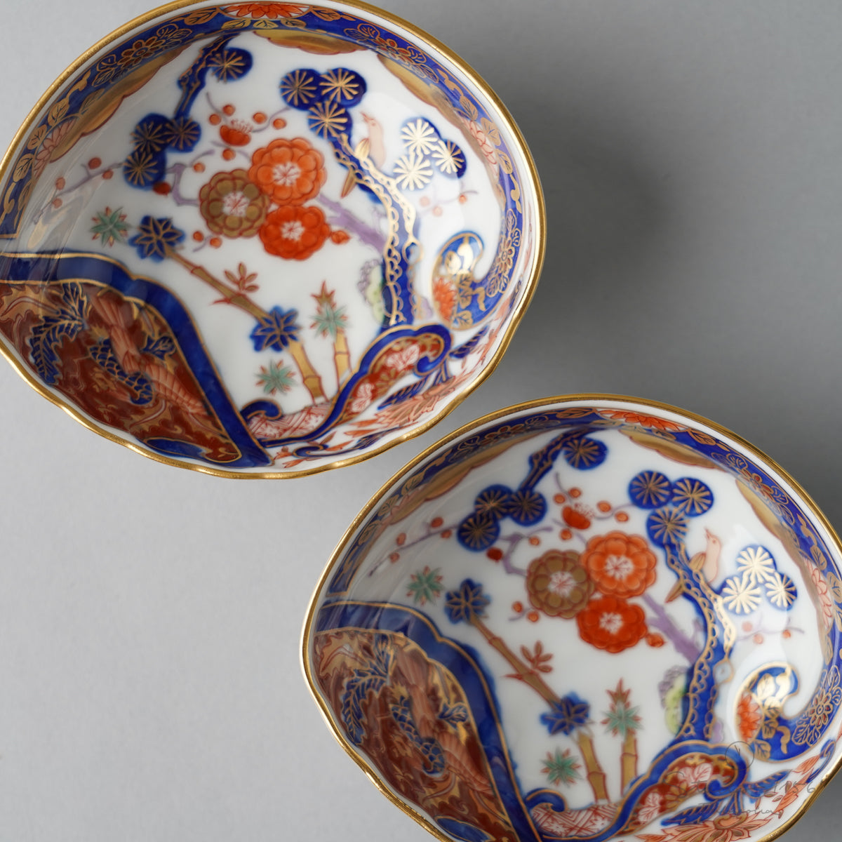 有田焼 松竹梅鳳凰 鮑型小付 珍味 8cm Kisen Studio1156