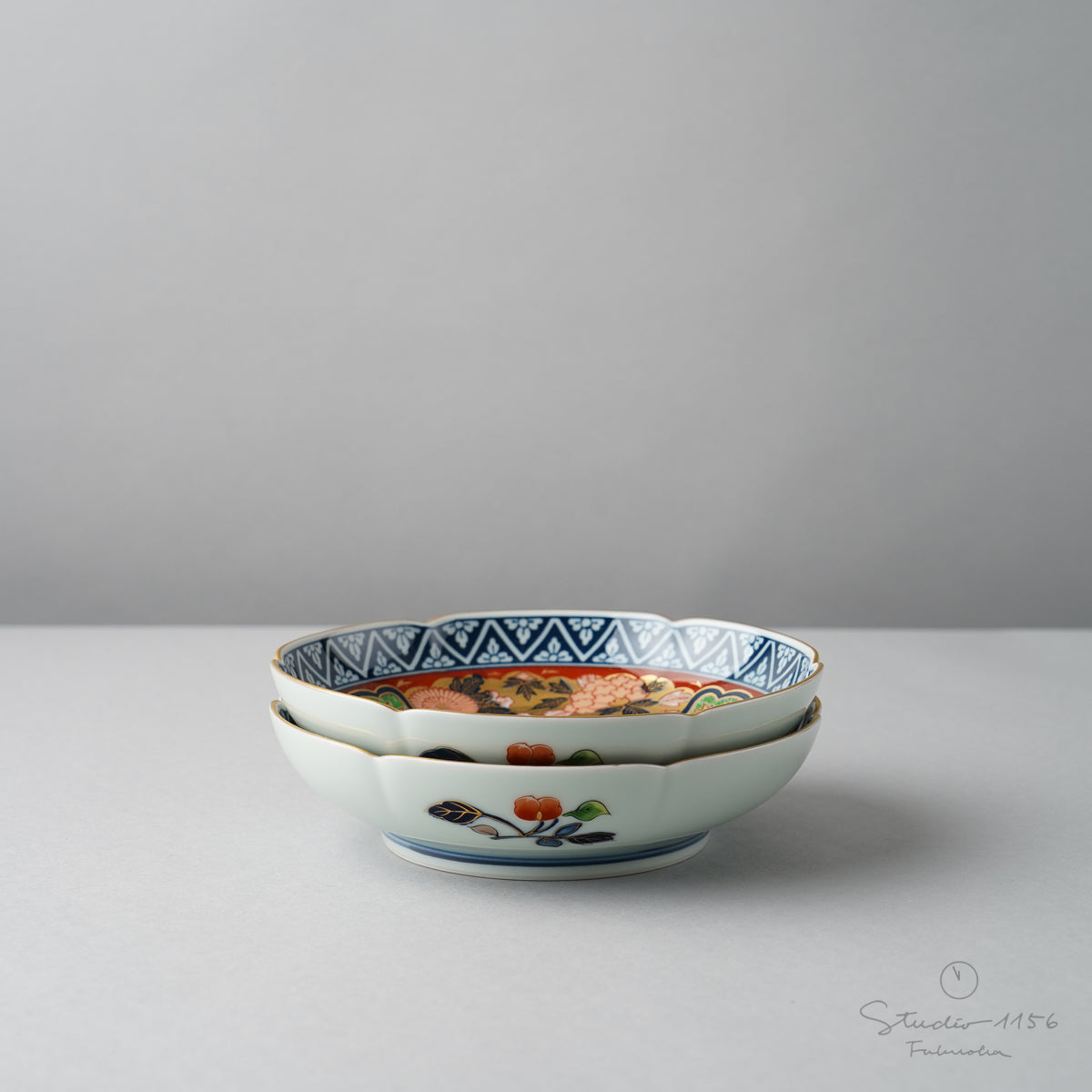 有田焼 極錦金彩 古伊万里様式 銘々皿 15cm Kisen Studio1156