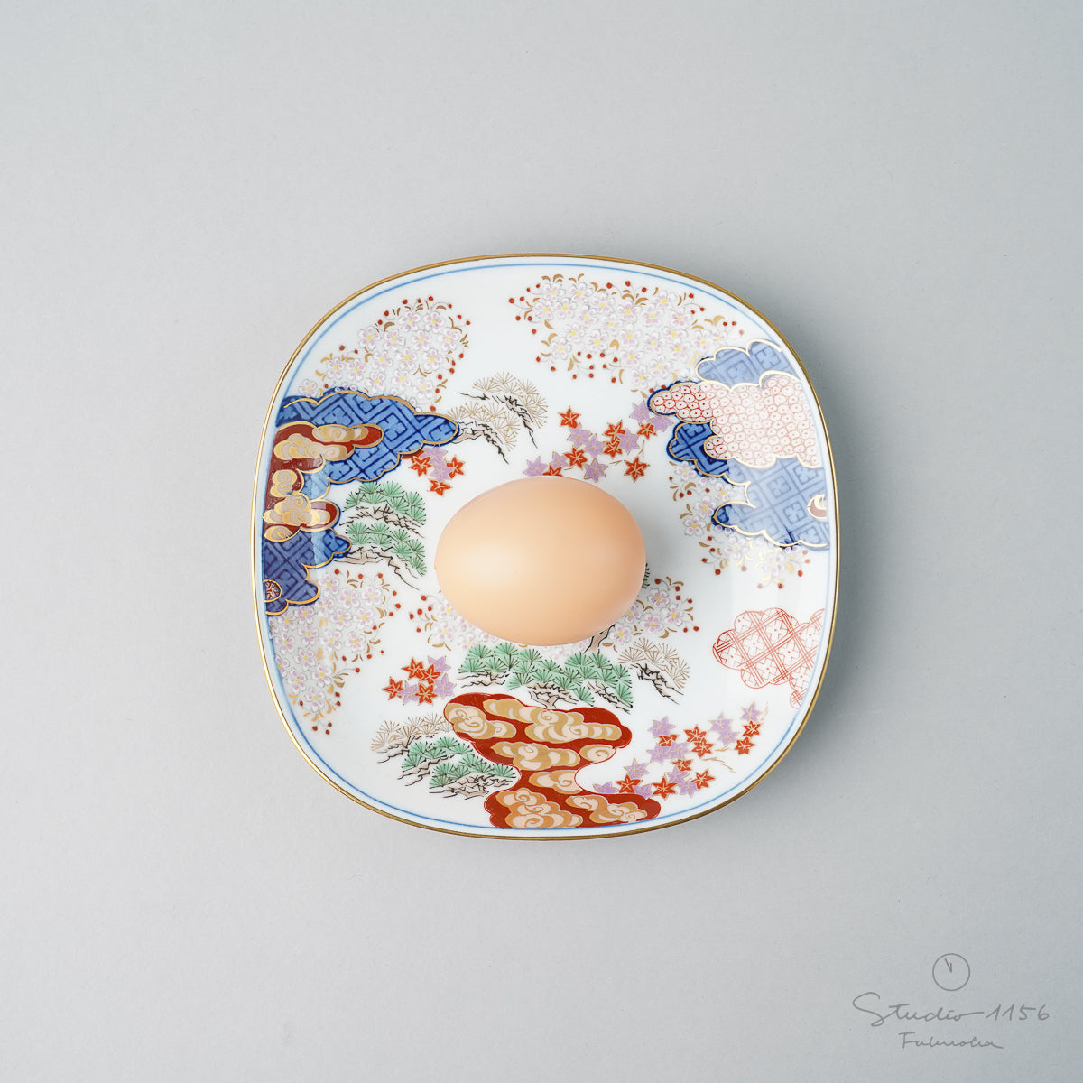 有田焼 春秋紋 銘々皿 15cm Kisen Studio1156