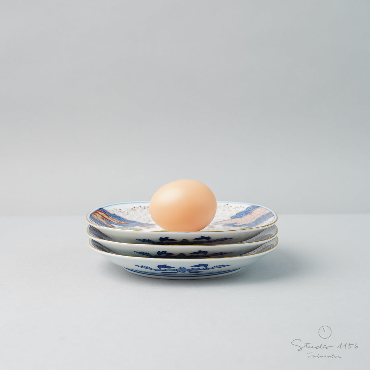 有田焼 春秋紋 銘々皿 15cm Kisen Studio1156