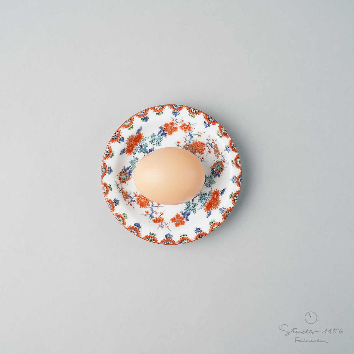 有田焼 色絵梅菊紋 小皿 10.5cm Kisen Studio1156