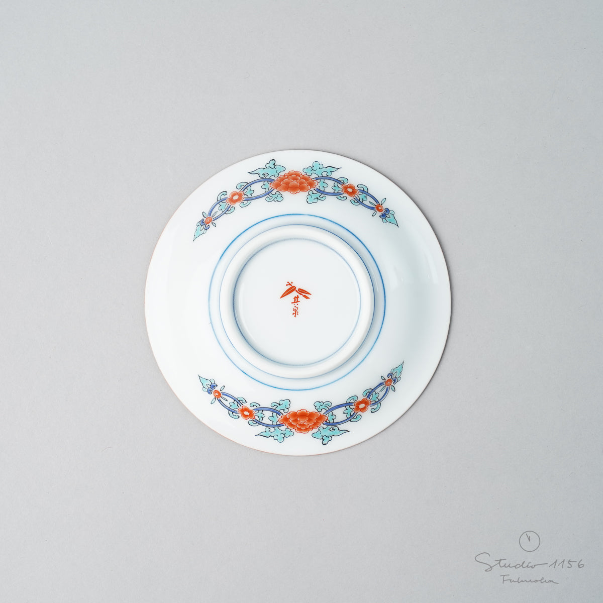 有田焼 色絵梅菊紋 小皿 10.5cm Kisen Studio1156