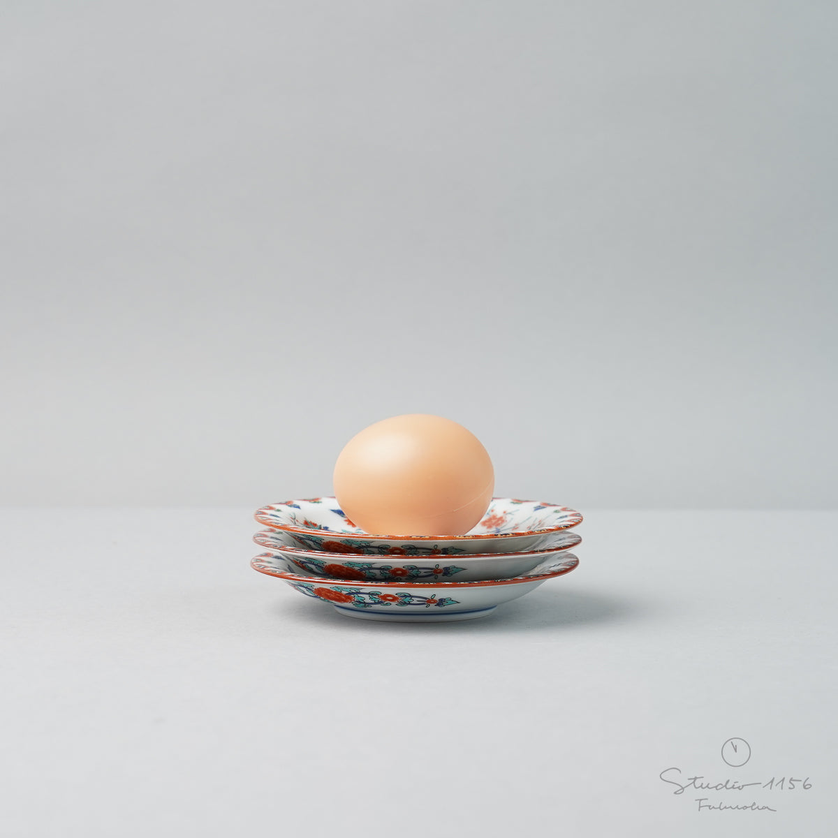 有田焼 色絵梅菊紋 小皿 10.5cm Kisen Studio1156