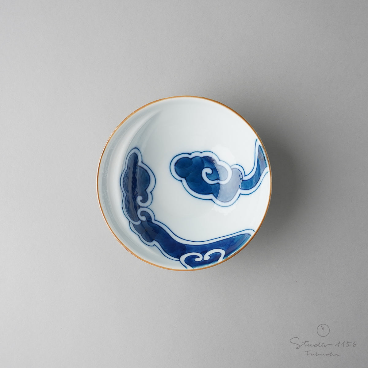 有田焼 Cacomi 鍋取り鉢 13.5cm (Painting) 雲 Kisen Studio1156