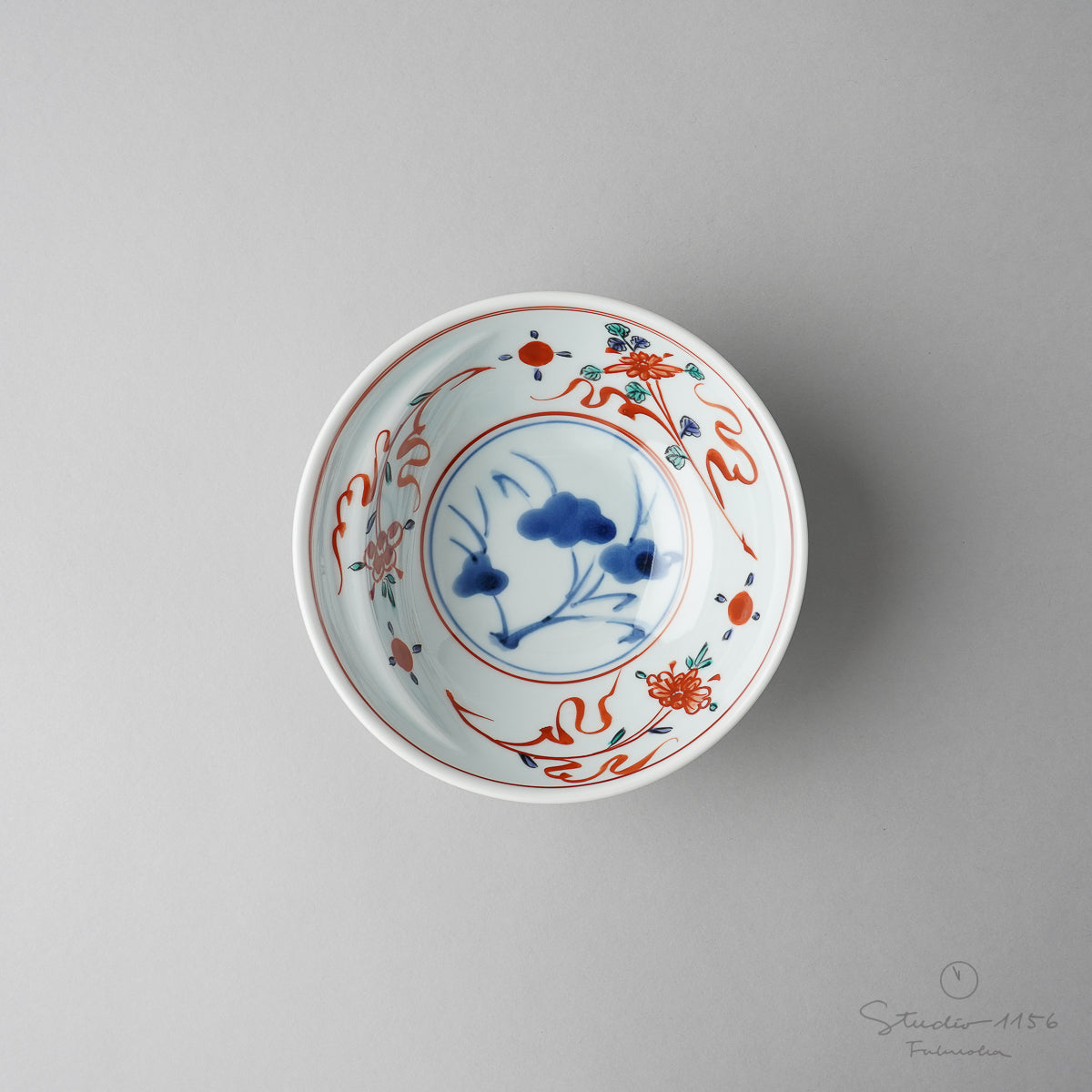 有田焼 Cacomi 鍋取り鉢 13.5cm (Painting) 万暦 Kisen Studio1156