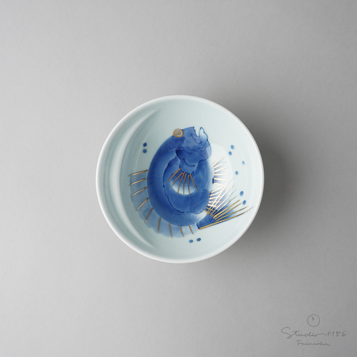 有田焼 Cacomi 鍋取り鉢 13.5cm (Painting) 目出鯛 Kisen Studio1156