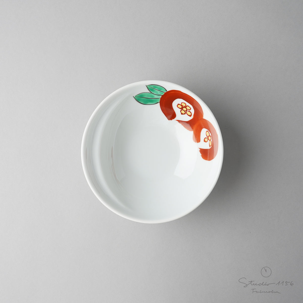 有田焼 Cacomi 鍋取り鉢 13.5cm (Painting) 椿 Kisen Studio1156