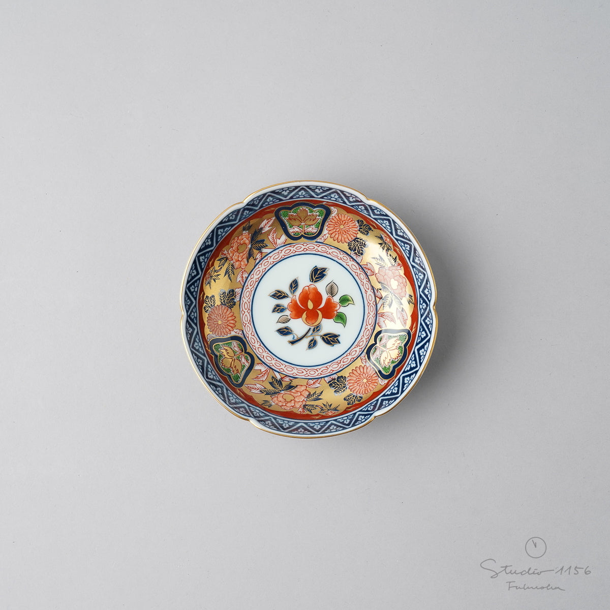 有田焼 極錦彩 古伊万様式 小皿 10cm Kisen Studio1156