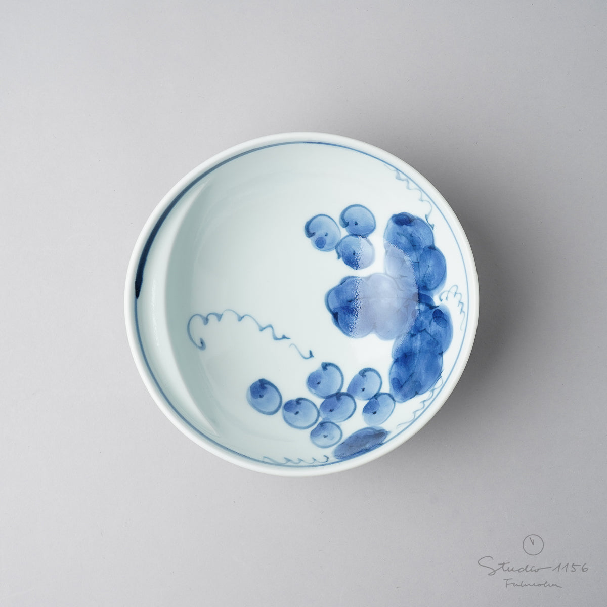 有田焼 Cacomi 鍋取り鉢 16cm (大きめ) ぶどう Kisen Studio1156
