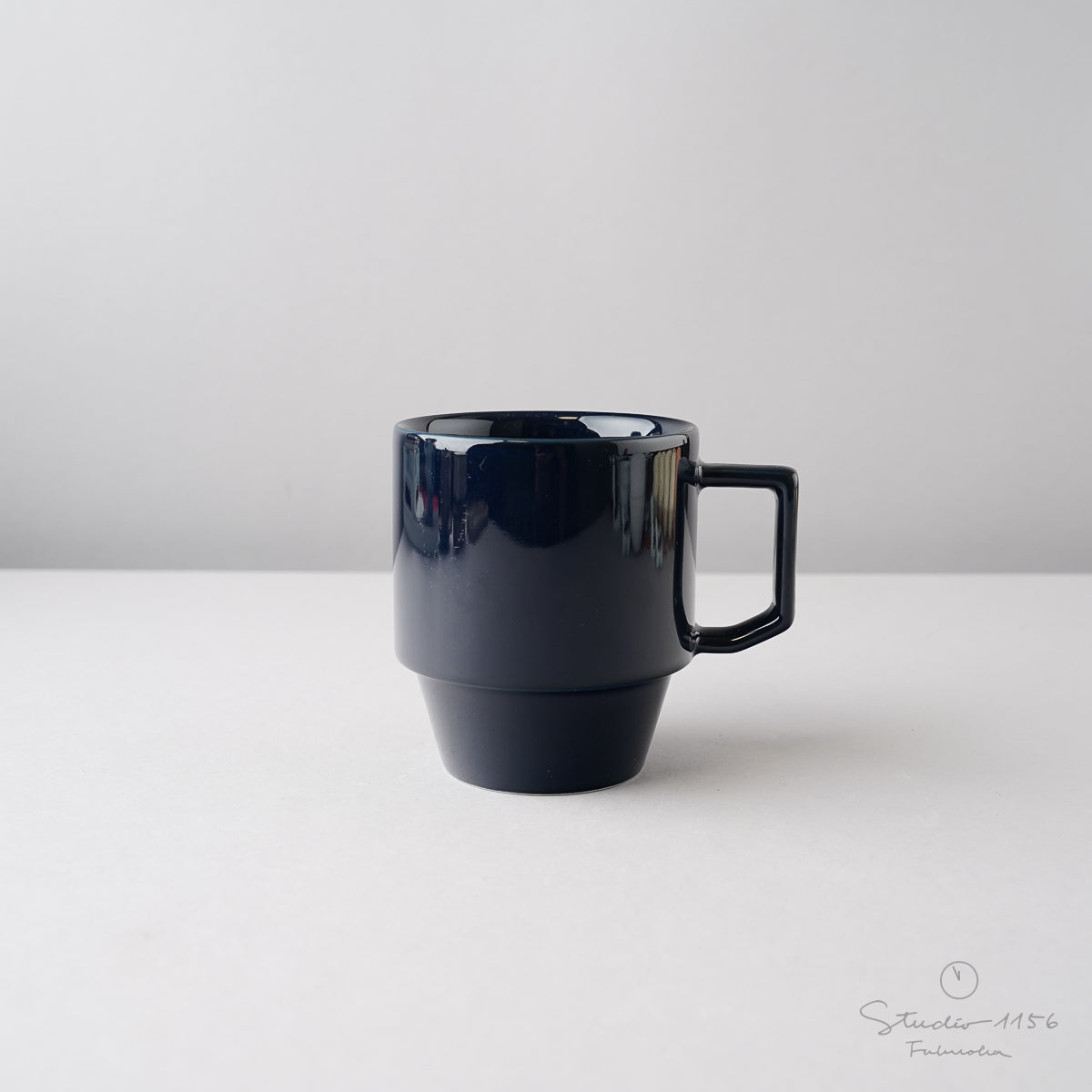 波佐見焼 HASAMI SEASON 01 ブロックマグ ビッグ 8.5cm/330ml ネイビー Maruhiro Studio1156