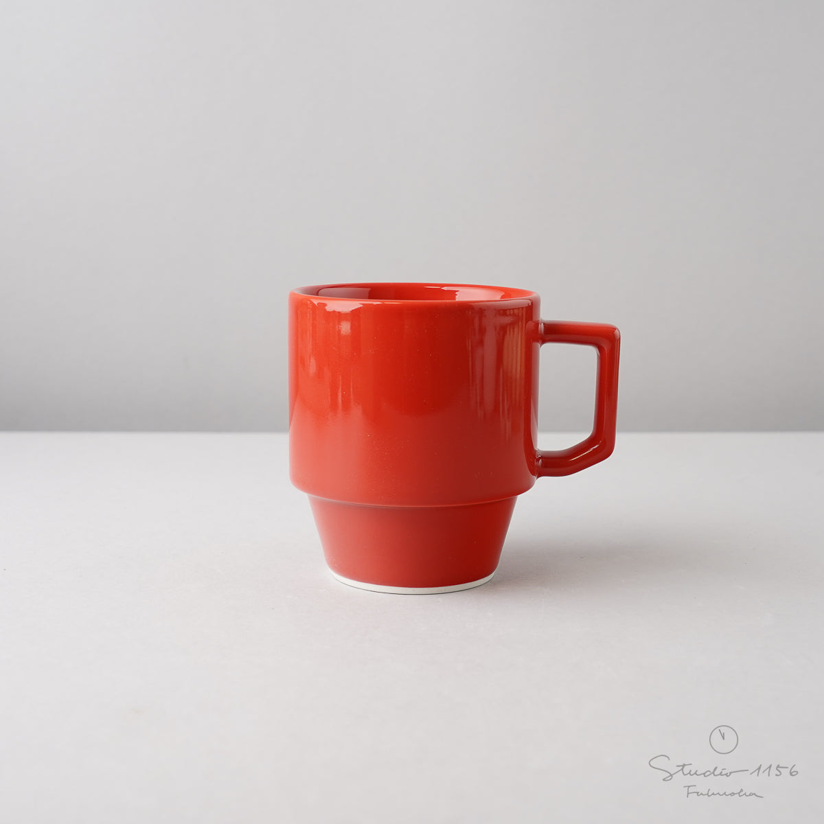 波佐見焼 HASAMI SEASON 01 ブロックマグ ビッグ 8.5cm/330ml レッド Maruhiro Studio1156
