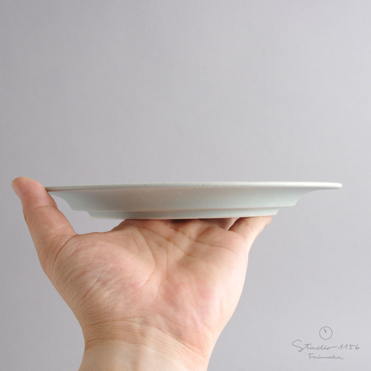 波佐見焼 JIYUシリーズ リムプレート(L) 23cm nucca Studio1156