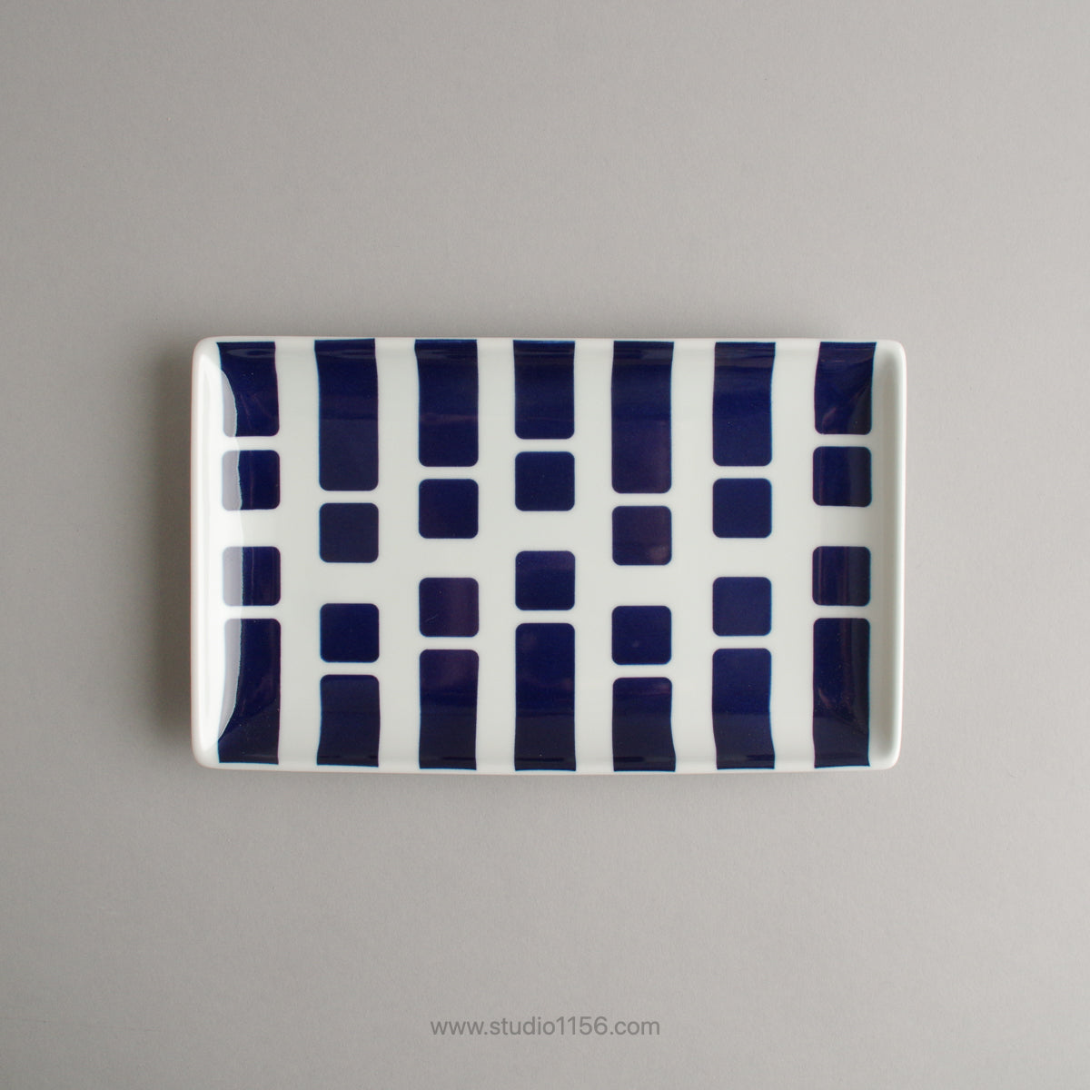 波佐見焼 Swatch 長角プレート皿 23.5cm ポロック natural69 Studio1156