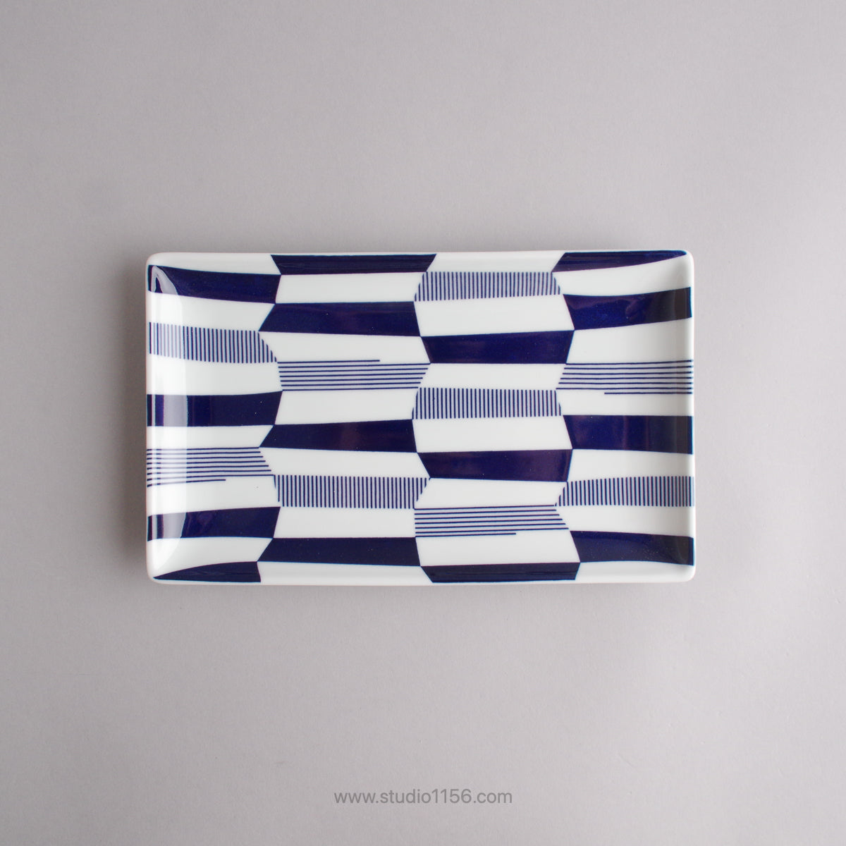 波佐見焼 Swatch 長角プレート皿 23.5cm ジギー natural69 Studio1156