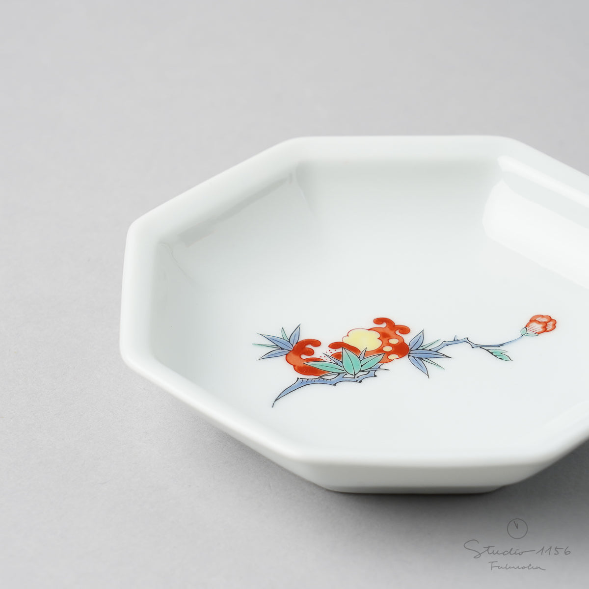 有田焼 柿右エ門写 八角小皿 10cm Ojiyama Studio1156