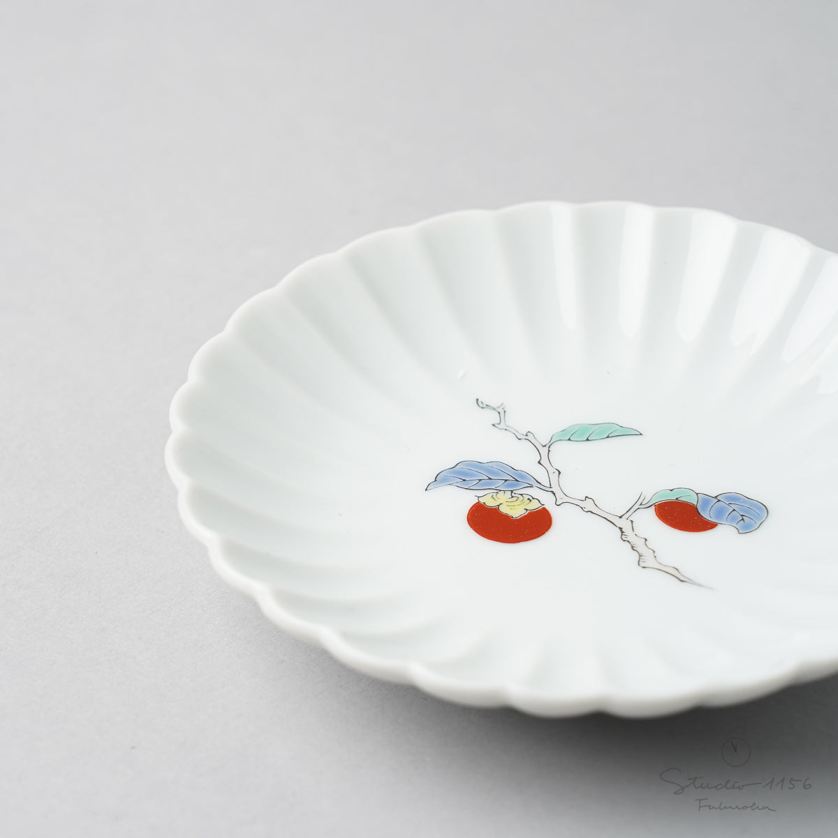 有田焼 柿右エ門写 菊型小皿 10.5cm Ojiyama Studio1156