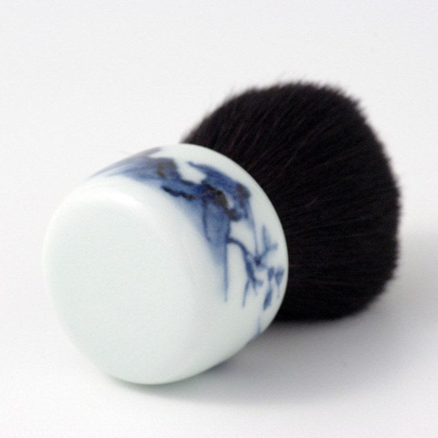 オリジナル商品 染付山水 化粧筆 7.6cm QUSAVI Studio1156