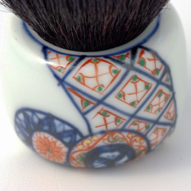 オリジナル商品 地紋輪つなぎ 化粧筆 7.6cm QUSAVI Studio1156