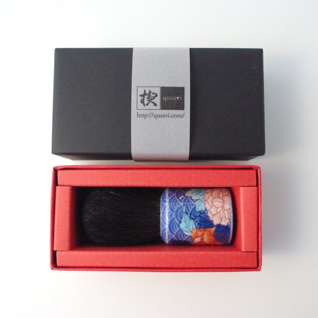 オリジナル商品 青海牡丹 化粧筆 9cm QUSAVI Studio1156