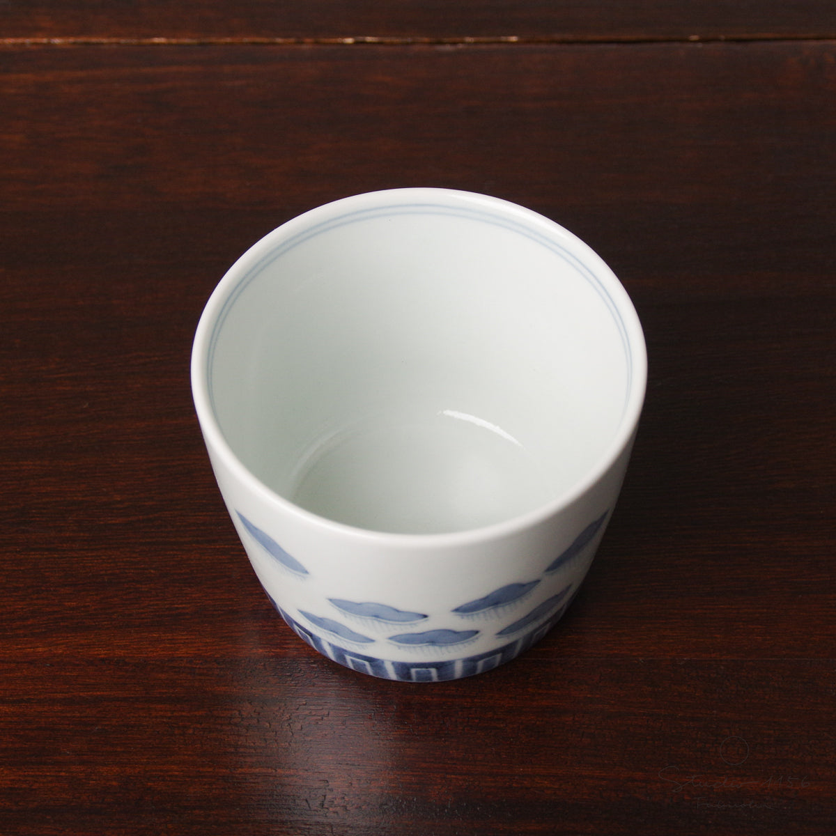 有田焼 染付松原紋 そば猪口(大) 220ml Riso Studio1156