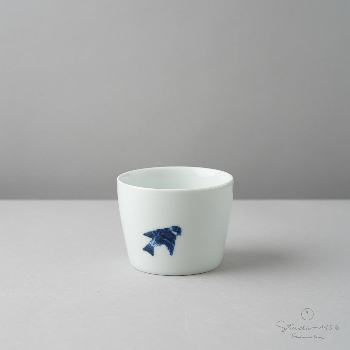 有田焼 染付 竹雀文 そば猪口(大) 220ml Riso Studio1156