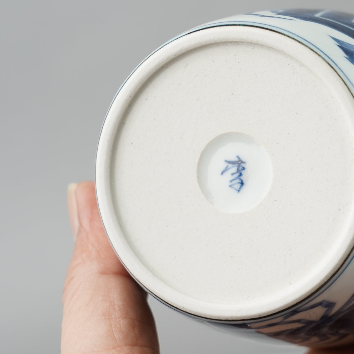 有田焼 染付 竹雀文 そば猪口(大) 220ml Riso Studio1156