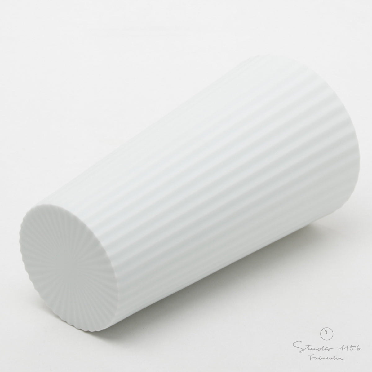 有田焼 白磁ブラスト 鎬 タンブラー (L) 410ml Riso Studio1156