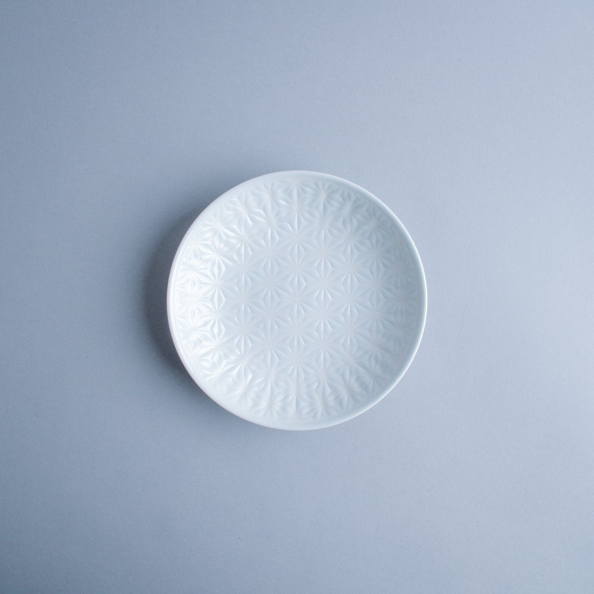 波佐見焼 麻の葉 プレート 15.5cm ホワイト Shoei Studio1156