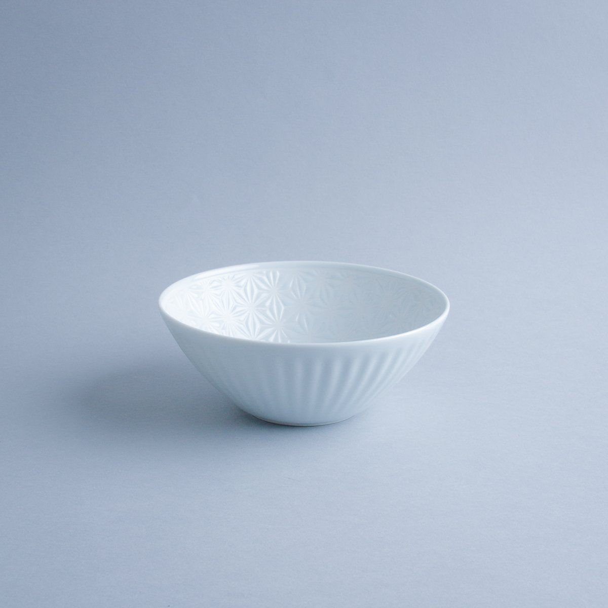 波佐見焼 麻の葉ボウル 14cm ホワイト Shoei Studio1156