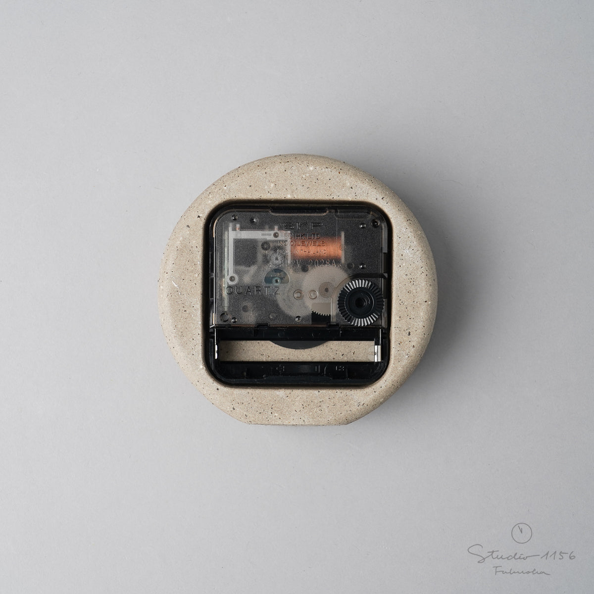 美濃焼 colon:natural 陶器時計 置き時計 電池付 SUGY Studio1156