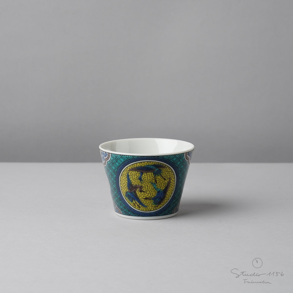 九谷焼 十趣杯 ぐい呑みカップ 150ml 吉田屋 Seikou Studio1156